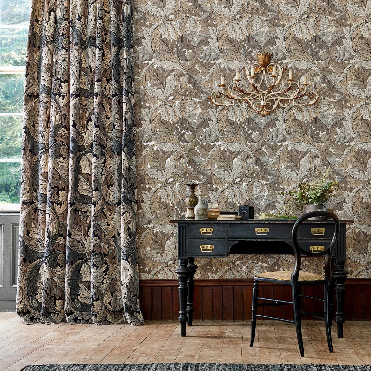 Acanthus Wallpaper 216441 by Morris & Co in Manilla Stone Roll – image 2