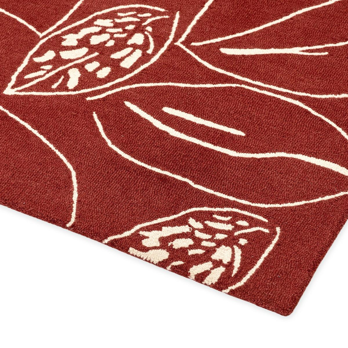 Orto 125400 Wool Rugs by Scion in Rust Brown160x230cm – image 3