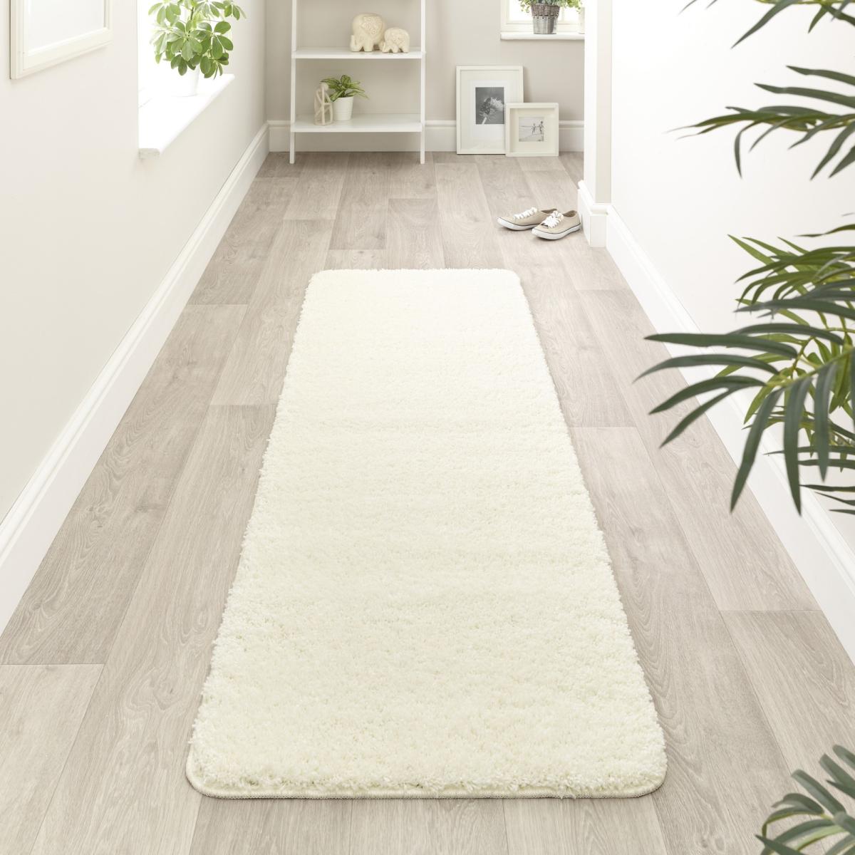 Buddy Washable Hallway Runner Rugs in Ivory 67x200cm – image 1