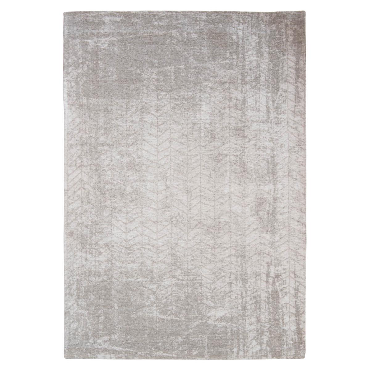 Louis De Poortere Abstract Mad Men Jacobs Ladder Cheveron Designer Rug 8929 in White Plains 170x240cm – image 5