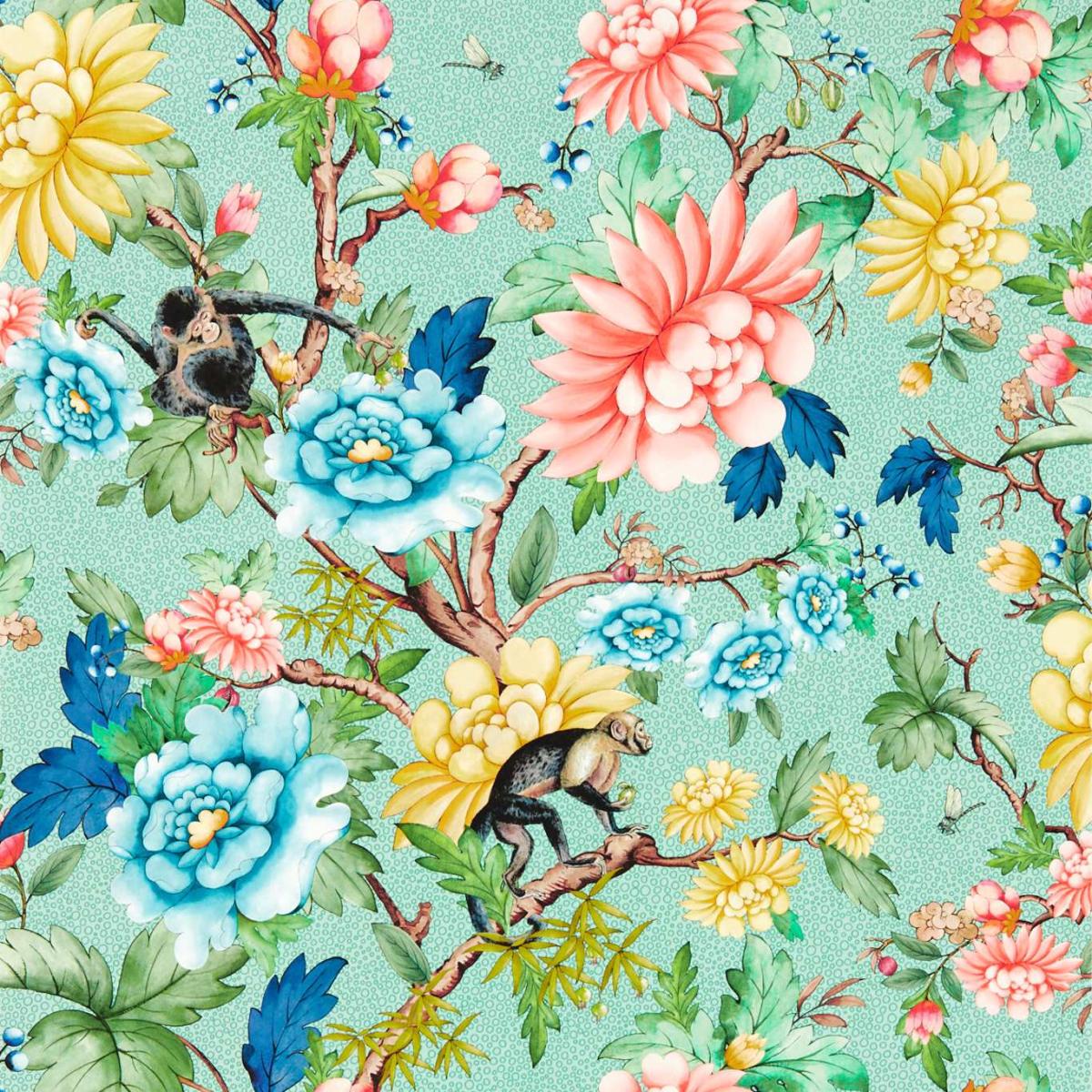 Sapphire Garden Wallpaper W0133 02 by Wedgwood in Mineral Roll