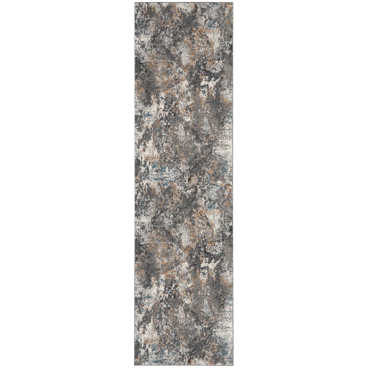 Tangra TNR01 Runner Rug by Nourison in Grey Multicolour67x232cm – image 5