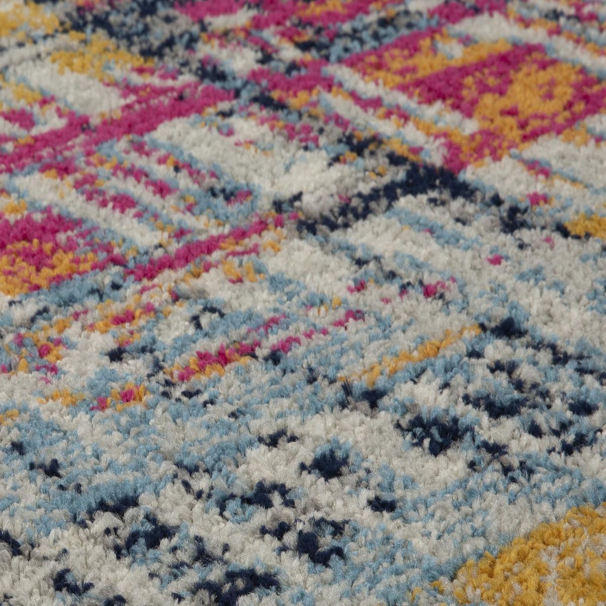 Gilbert 4152 Q Distressed Abstract Runner Rugs in Multi 60x230cm – image 2