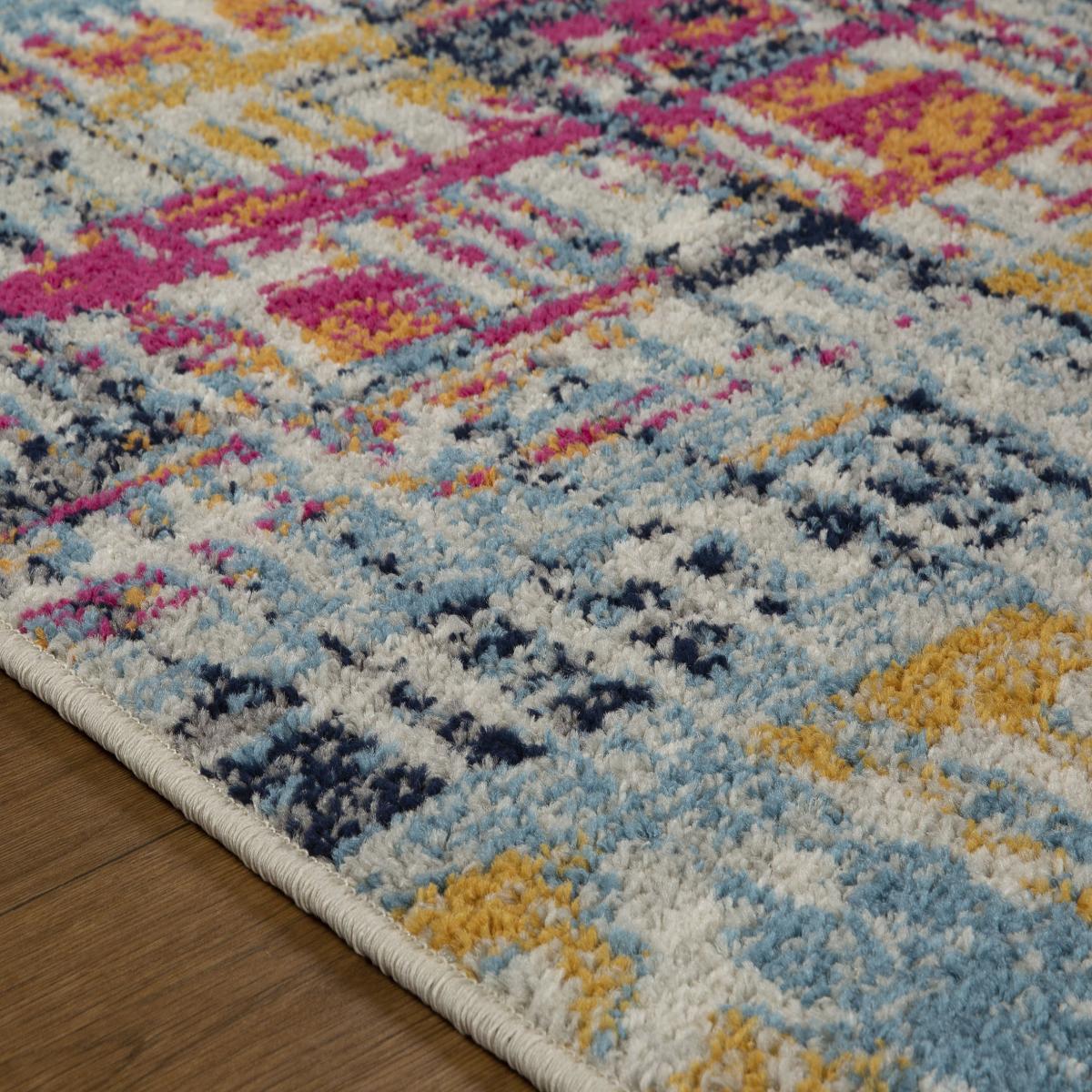 Gilbert 4152 Q Distressed Abstract Runner Rugs in Multi 60x230cm – image 5