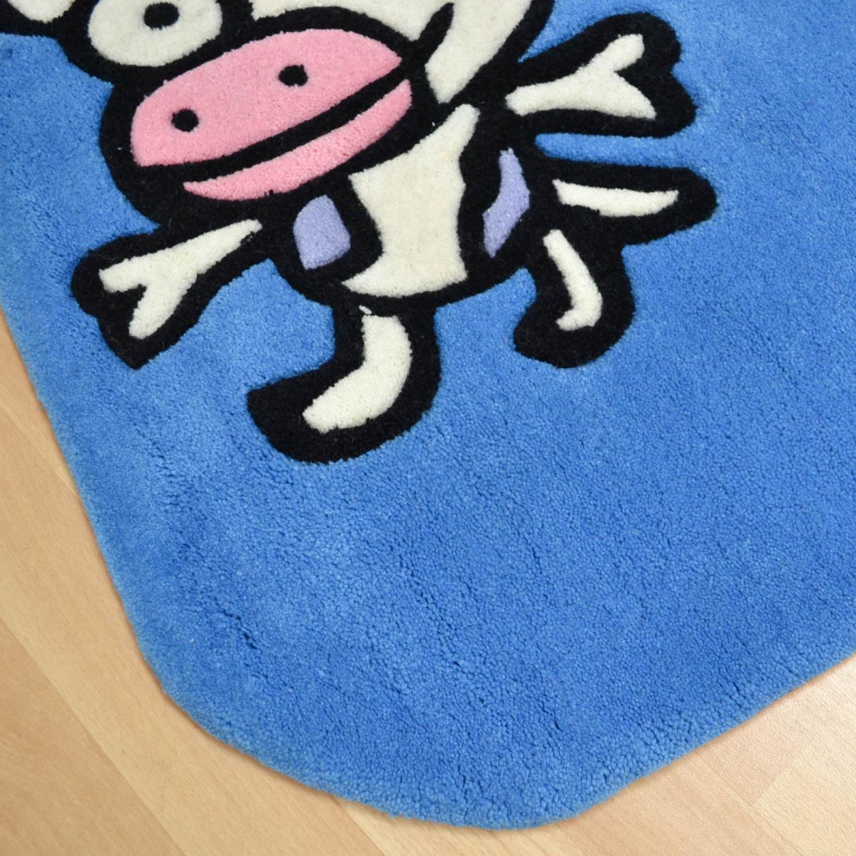 Kiddy Lion Mix Rugs in Blue 90x135cm – image 2