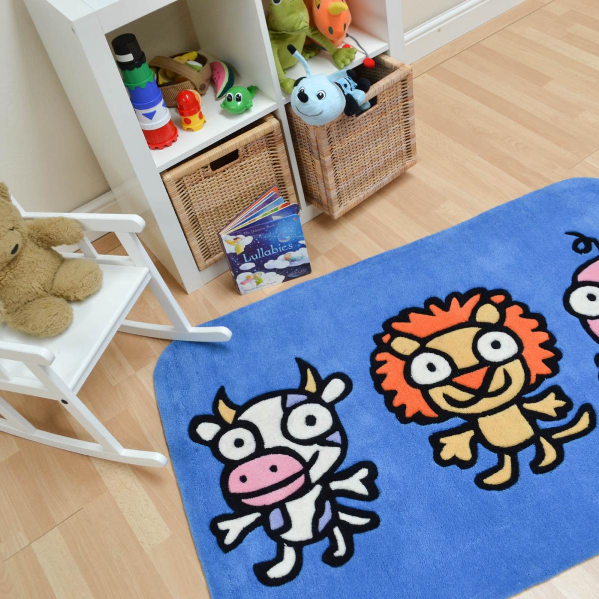 Kiddy Lion Mix Rugs in Blue 90x135cm – image 4