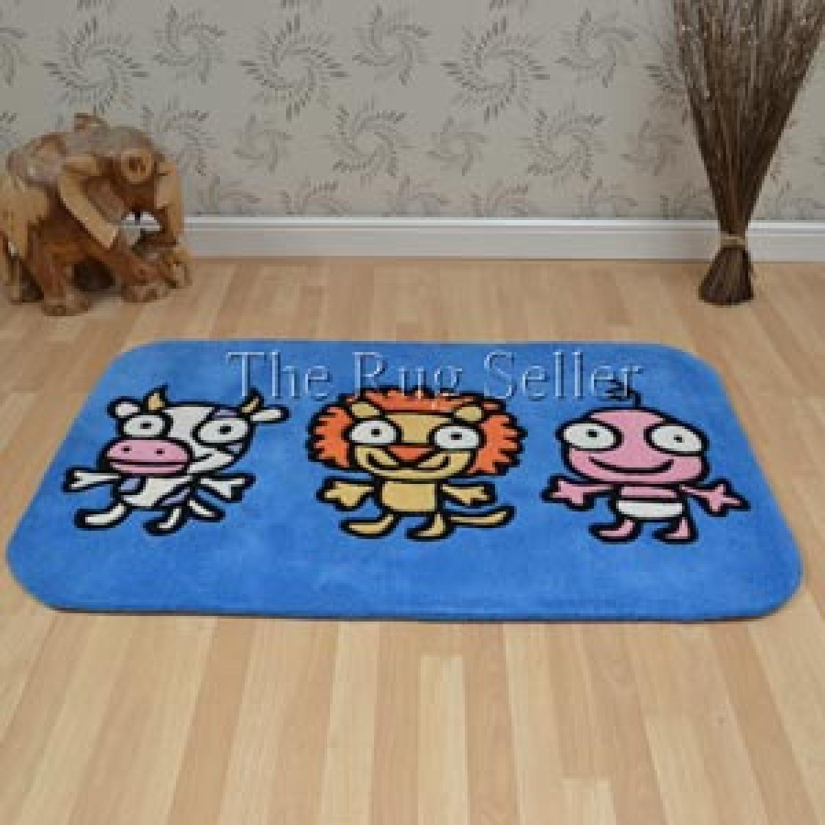 Kiddy Lion Mix Rugs in Blue 90x135cm – image 5
