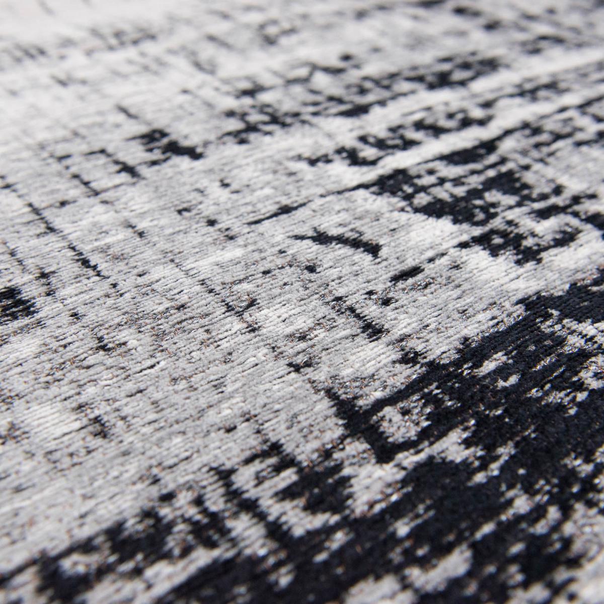 Louis De Poortere Modern Mad Men Griff Designer Rug 8926 in Black and White 230x330cm – image 4