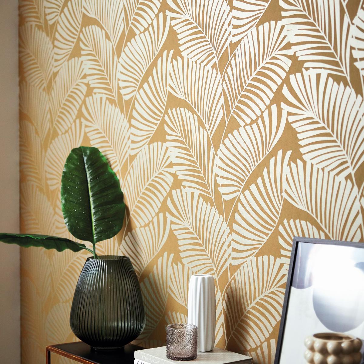 Mala Wallpaper 112138 by Harlequin in Ochre Yellow Roll – image 2