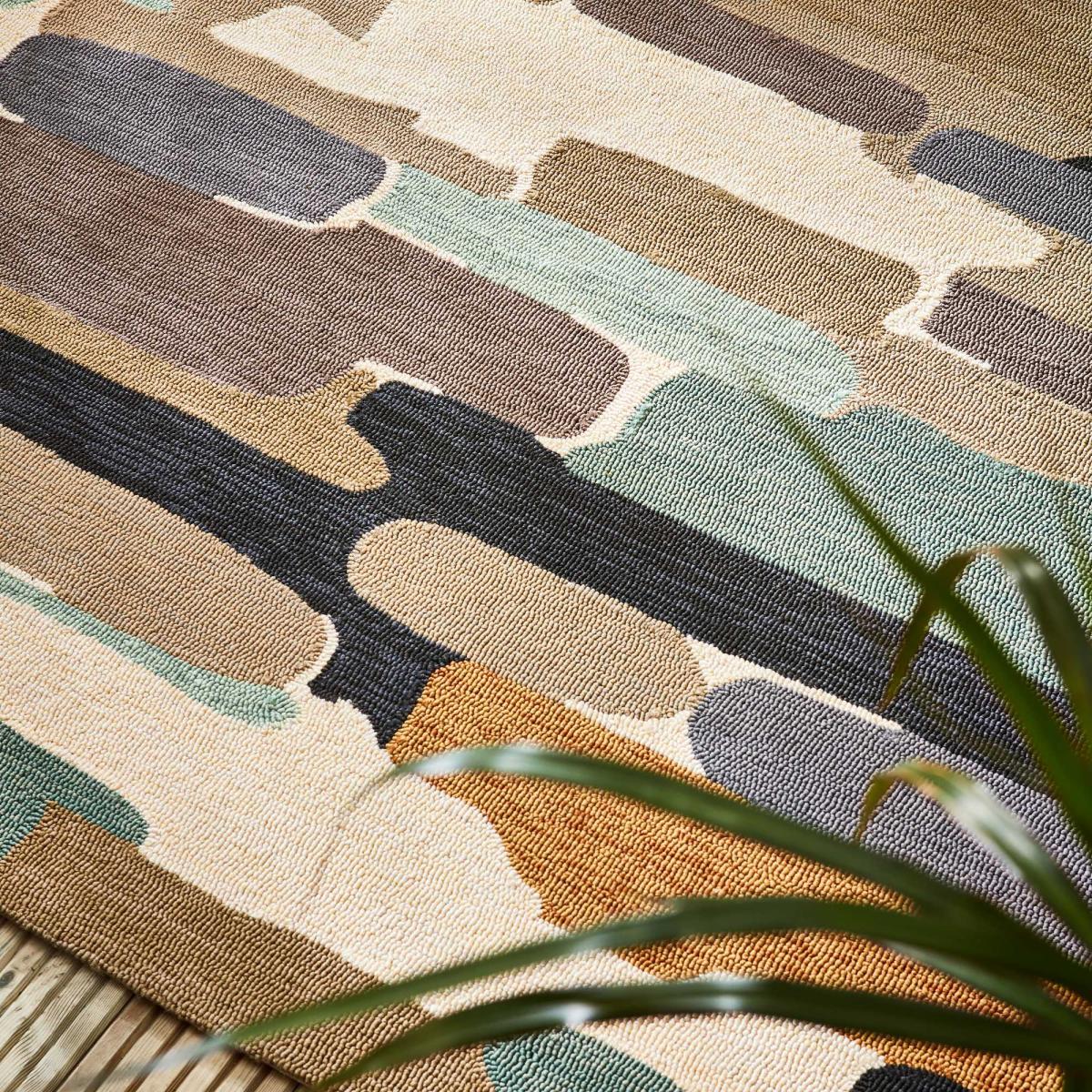 Trattino Outdoor Abstract Seaglass Rugs 444804 by Harlequin – image 2