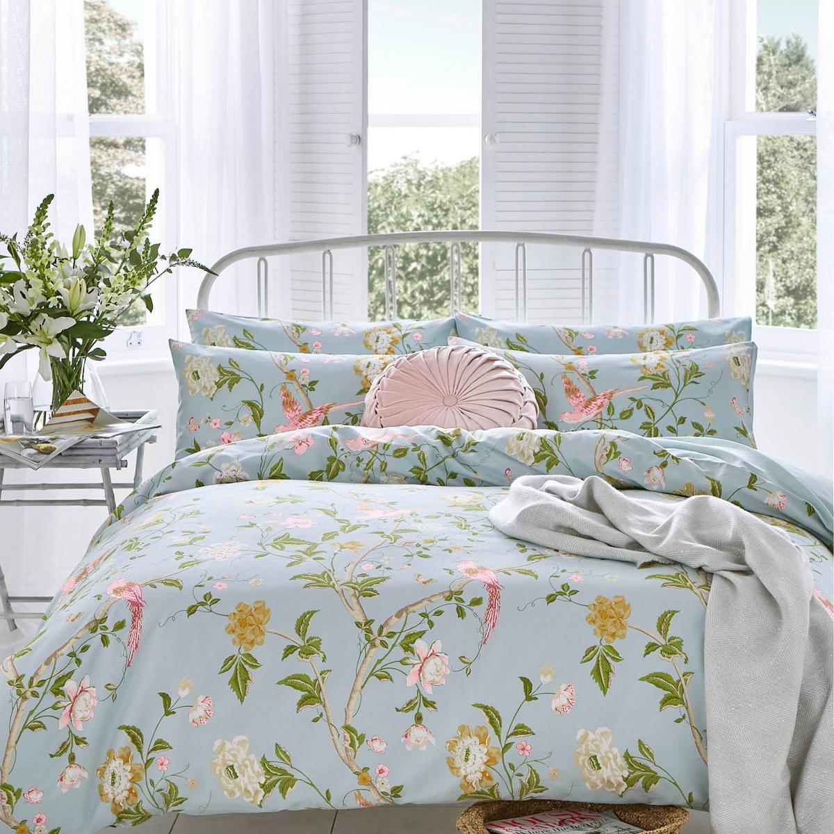 Summer Palace Bedding Set by Laura Ashley in Duckegg Blue200x200cm – image 1