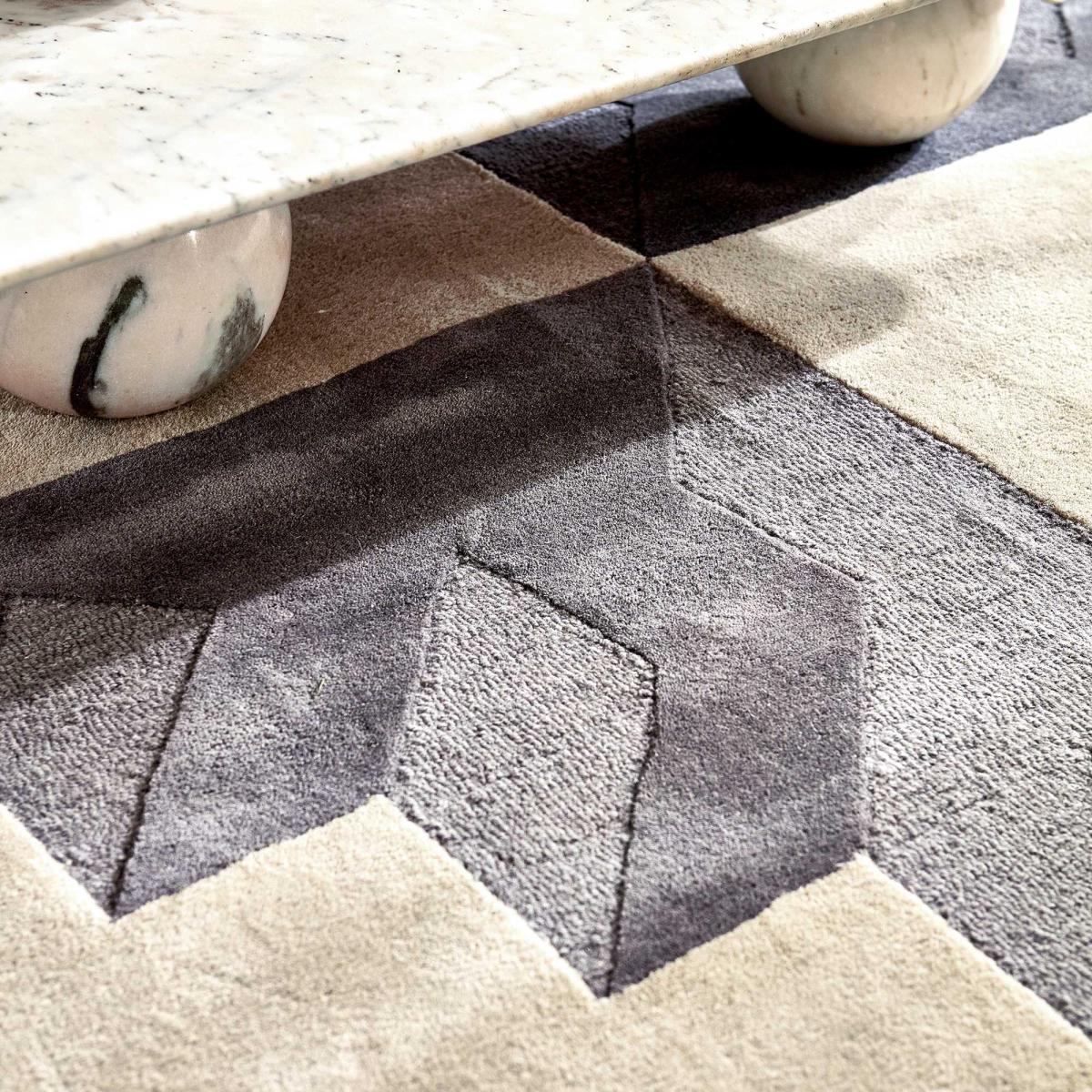 Mehari Geometric Wool Rugs 140101 Maize by Harlequin – image 2