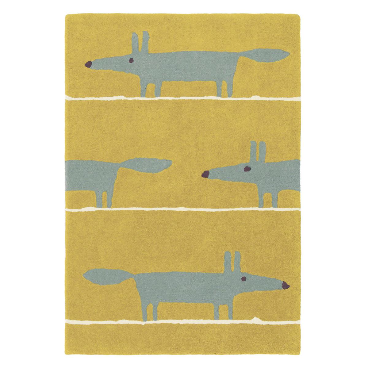 Scion Mr Fox Wool Rugs 25306 in Mustard Yellow&nbsp;120x180cm – image 2