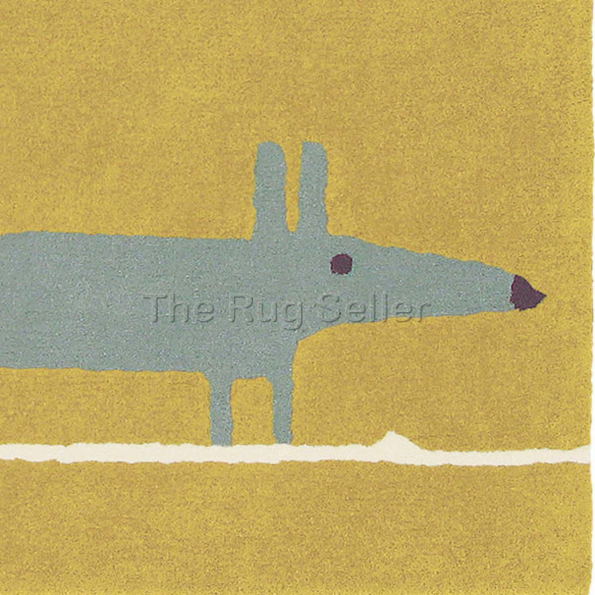 Scion Mr Fox Wool Rugs 25306 in Mustard Yellow&nbsp;120x180cm – image 4