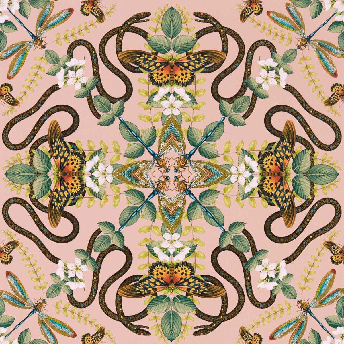 Emerald Forest Wallpaper W0129 01 by Wedgwood in Blush Roll
