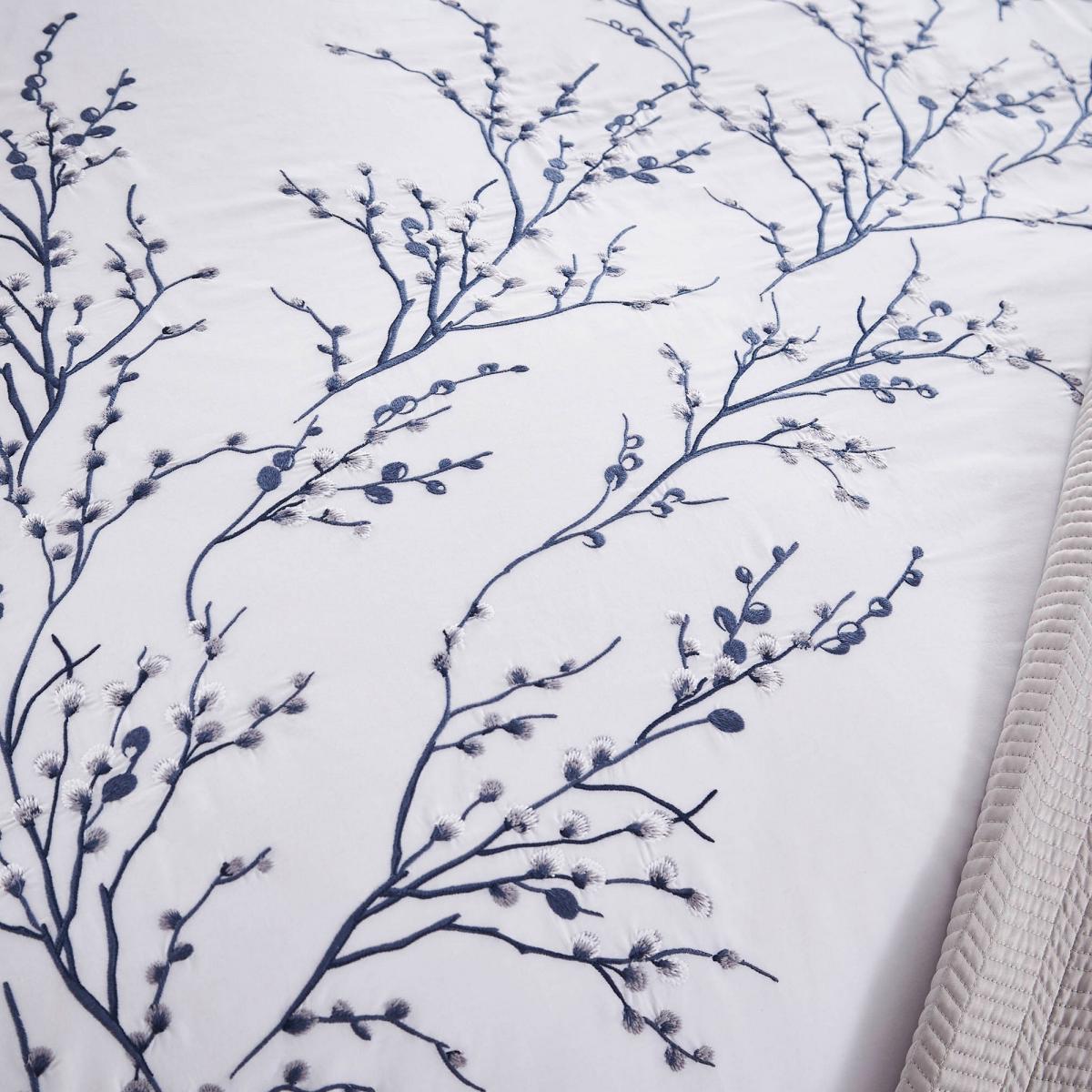 Pussy Willow Sprig Embroidered Bedding Set by Laura Ashley in Midnight220x260cm – image 3