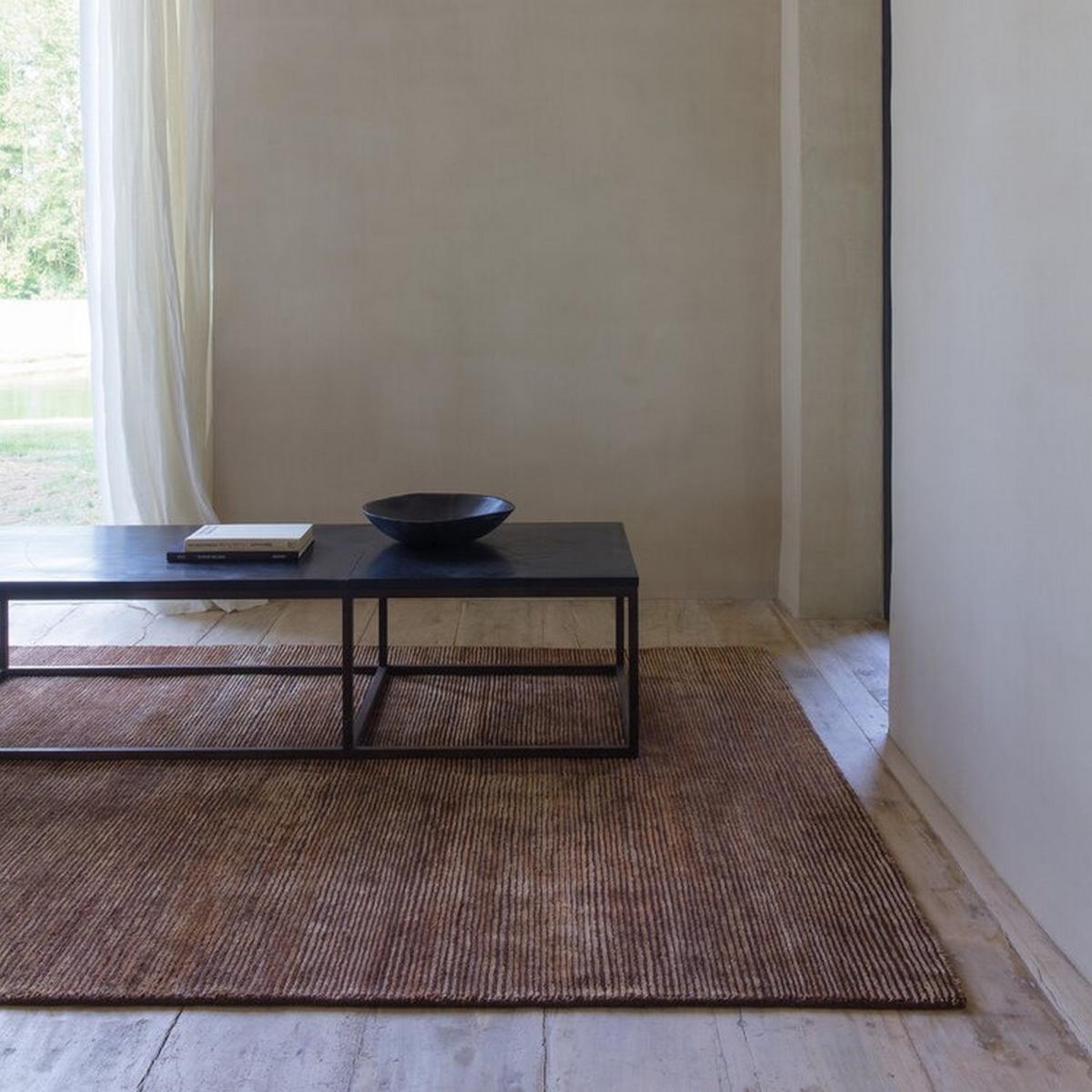 Dune Stripe Rugs 192 001 600 in Brown by Ligne Pure 60x120cm – image 1