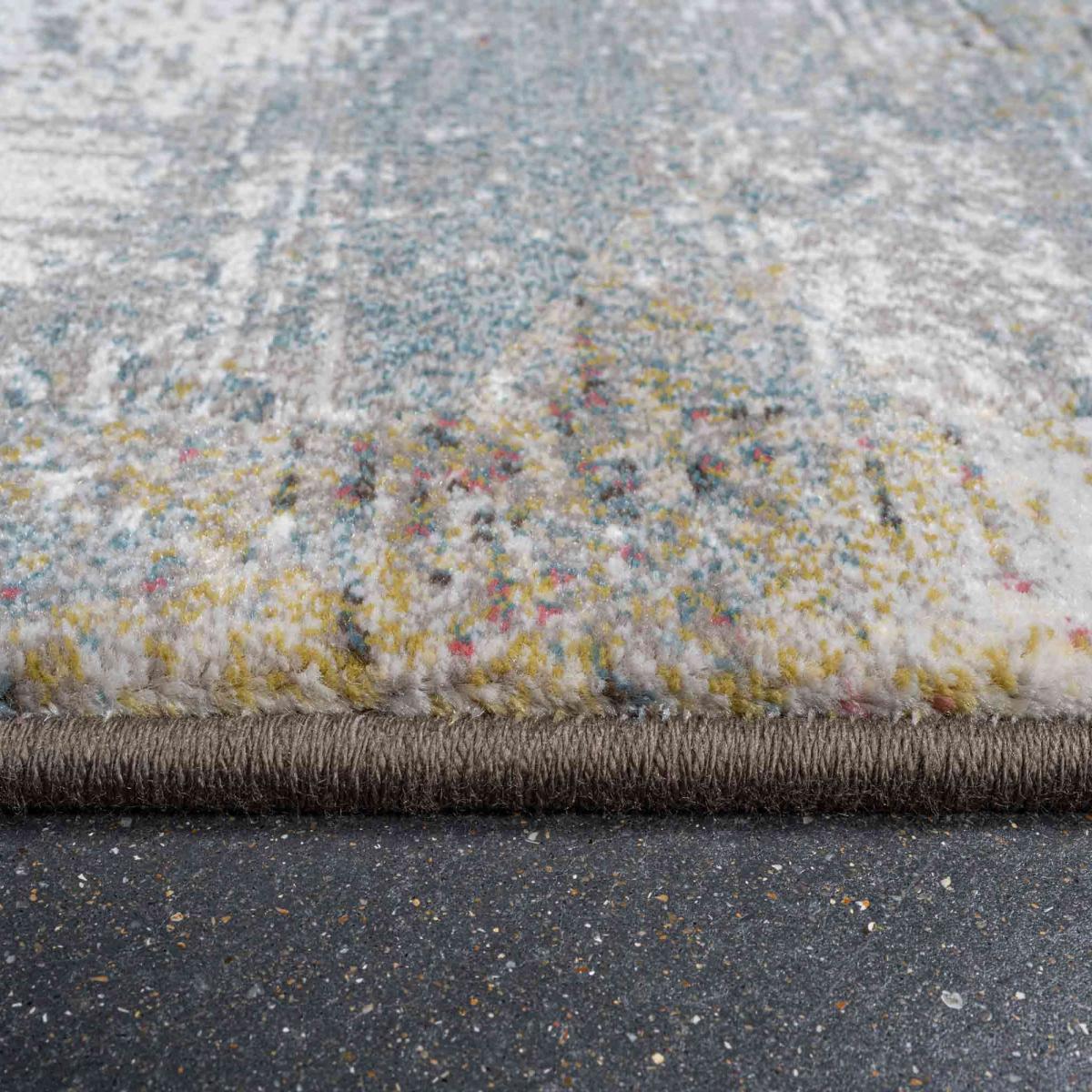 Galleria Distressed Abstract 63723 9290 Rugs in Blue280x380cm – image 3