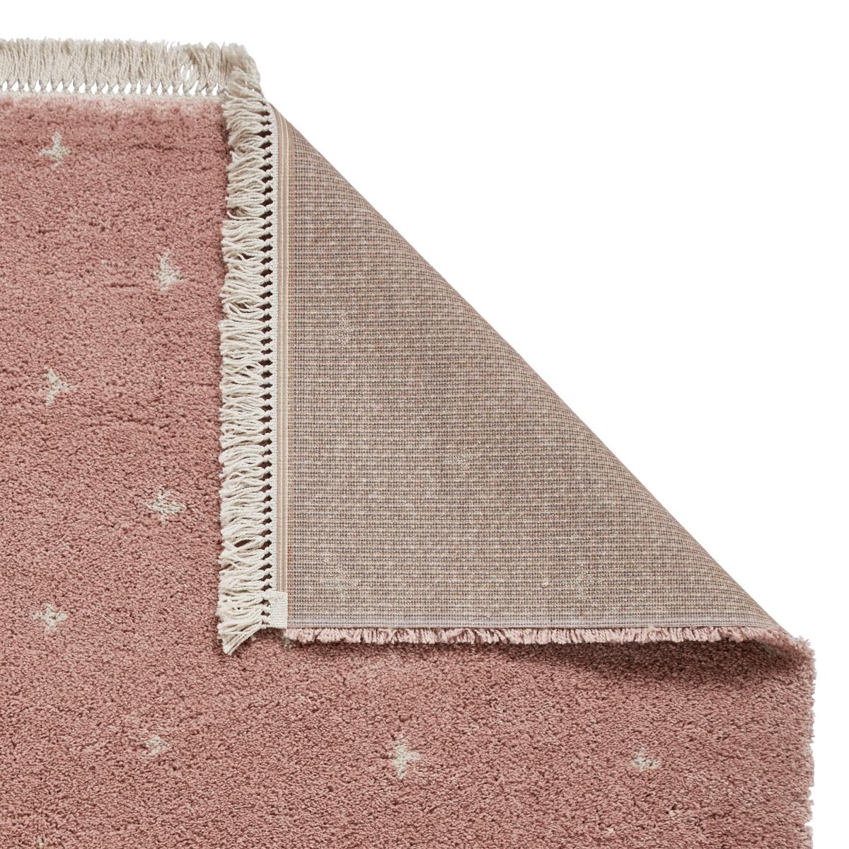 Boho A475 Dotty Rugs in Rose Pink 160x230cm – image 4