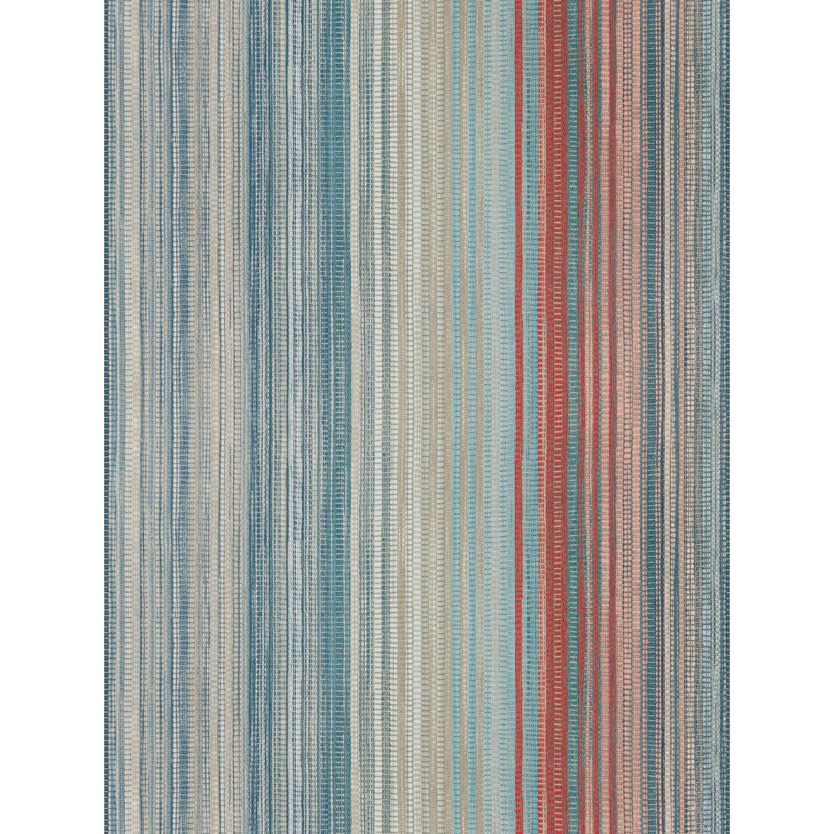 Spectro Stripe Wallpaper 111961 by Harlequin in Teal Sedona RustRoll – image 2