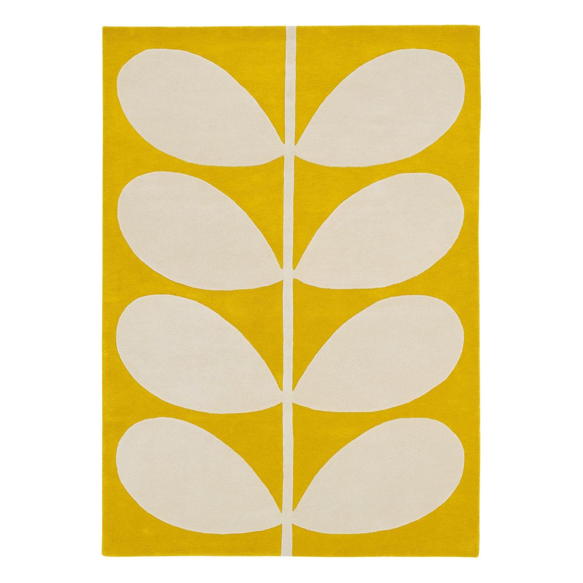 Yellow Stem Rugs 59306 in Black by Orla Kiely 160x230cm – image 5