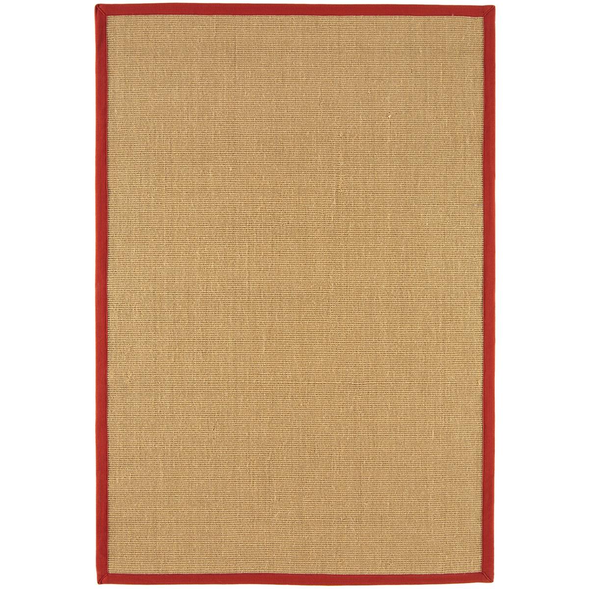 Sisal Rugs in Linen with Red Border 200x300cm – image 5
