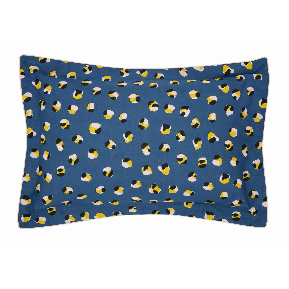 Leopard Dot Bedding Duvet Cover and Pillowcase by Scion in Denim & Milkshake 220x230cm – image 4