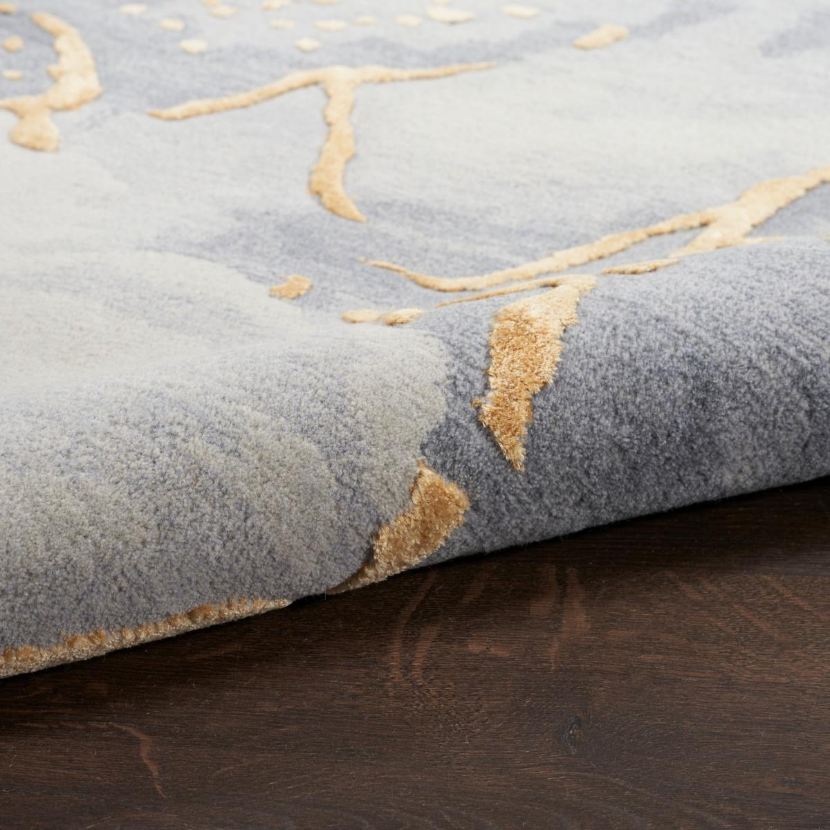 Prismatic Abstract Rugs PRS28 by Nourison in Grey Gold&nbsp;114x175cm – image 4