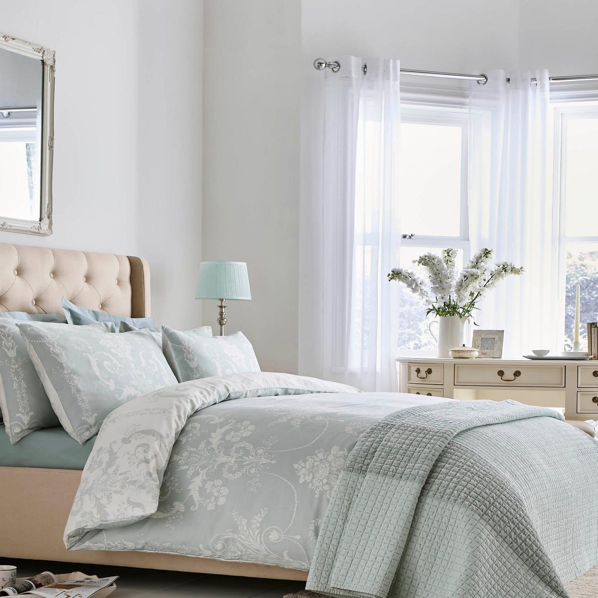 Josette Cotton Bedding Set by Laura Ashley in Duckegg Blue220x230cm – image 1