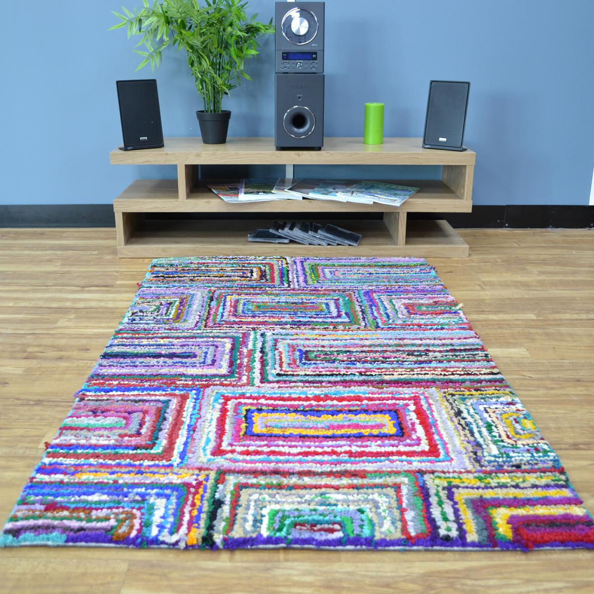 Cotton Chindi Galaxy Multicoloured Rugs 04&nbsp;90x150cm – image 5