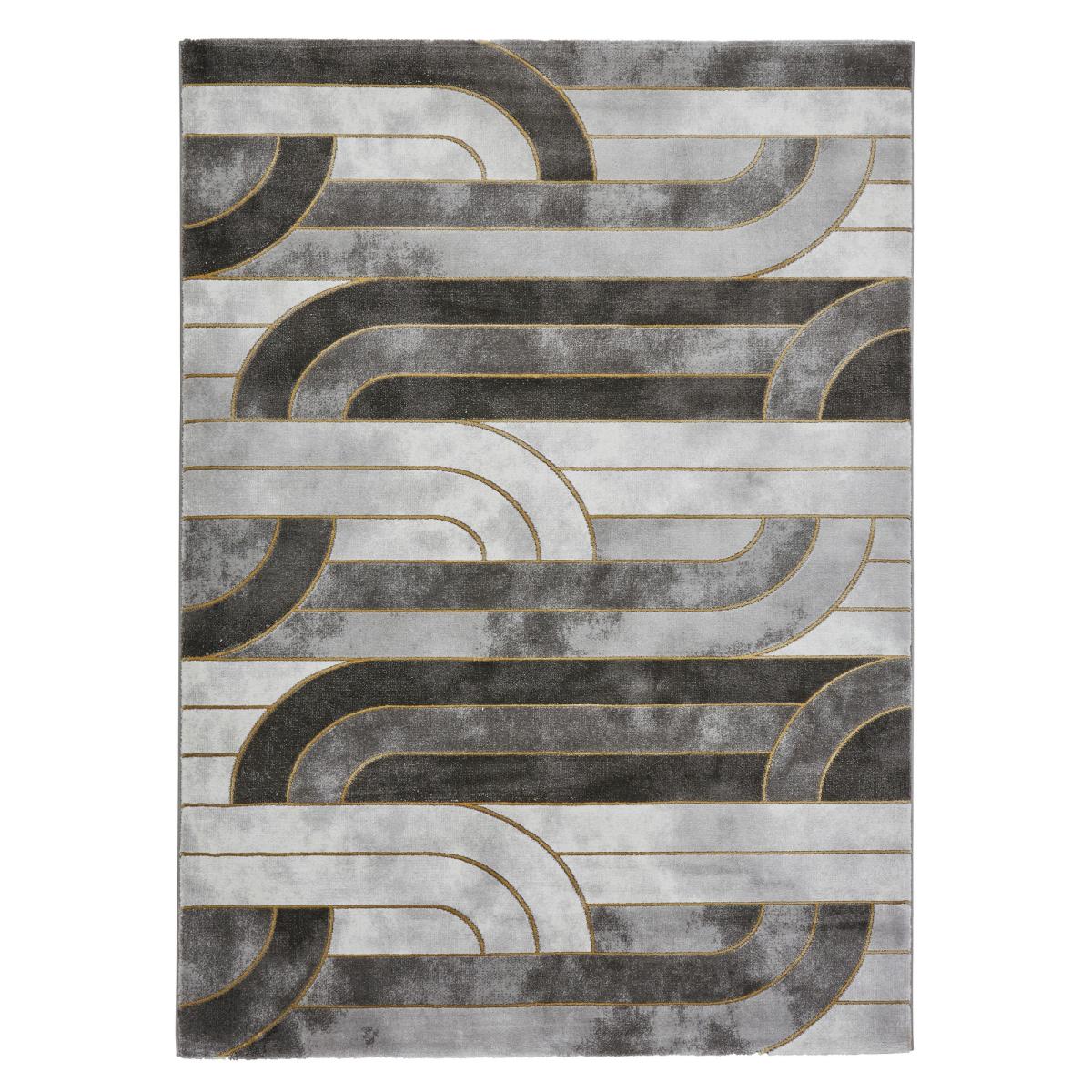 Craft 23270 Modern Geometric Rugs in Grey Gold – image 5