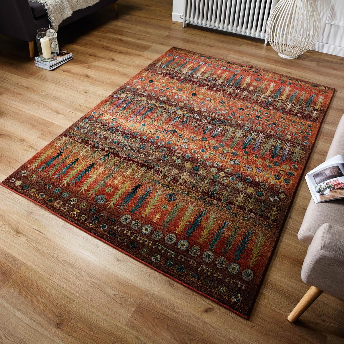Gabbeh Traditional Tribal Print Pattern Rugs 415 C 200x285cm – image 2