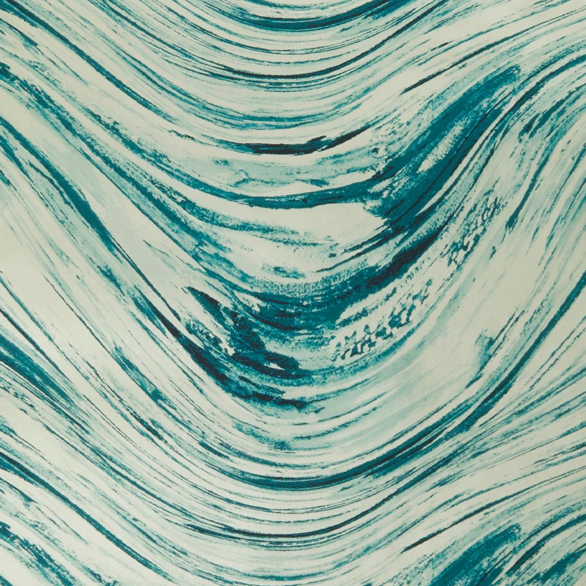 Agata Wallpaper W0089 05 by Clarke and Clarke in Teal Gold Roll