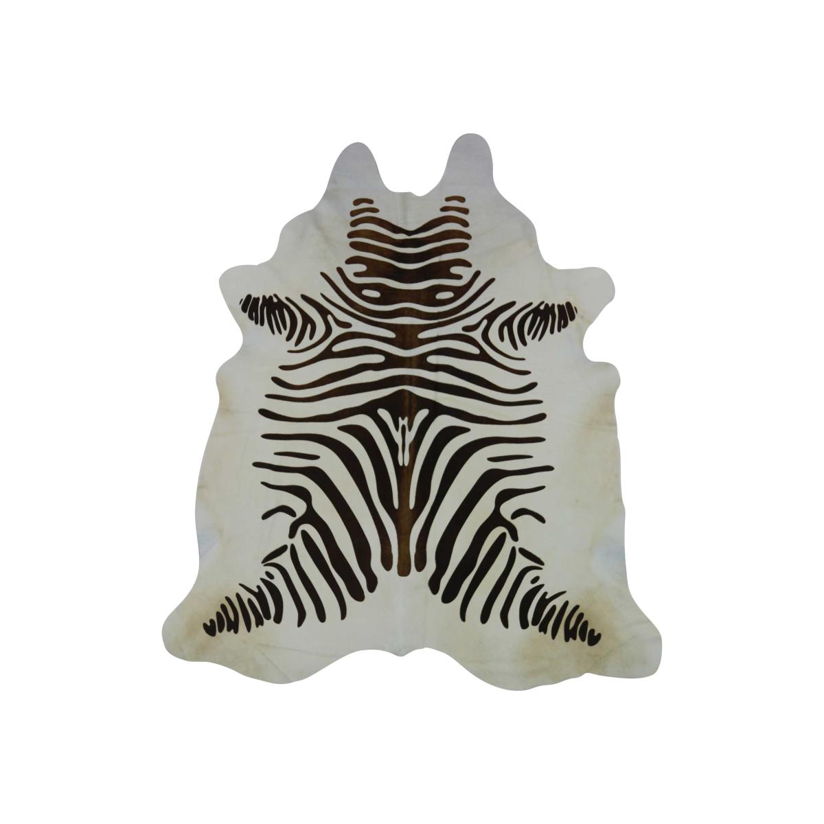 Cowhide 11750 Brown and White Zebra Dyed Hide 225x200cm