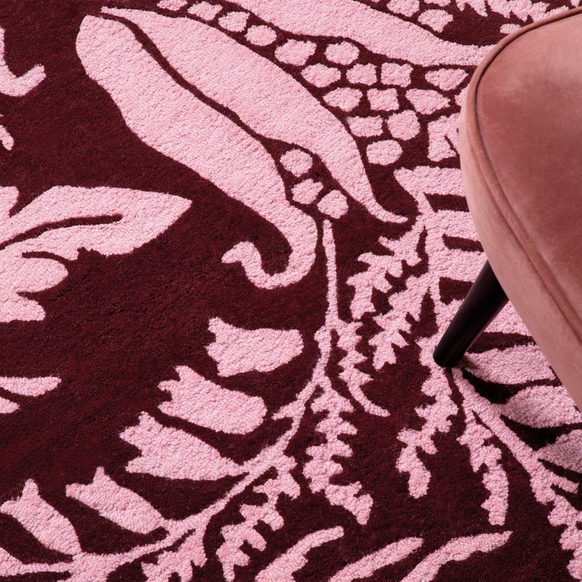 Baroque 162902 Wool Rugs by Ted Baker in Pink170x240cm – image 2