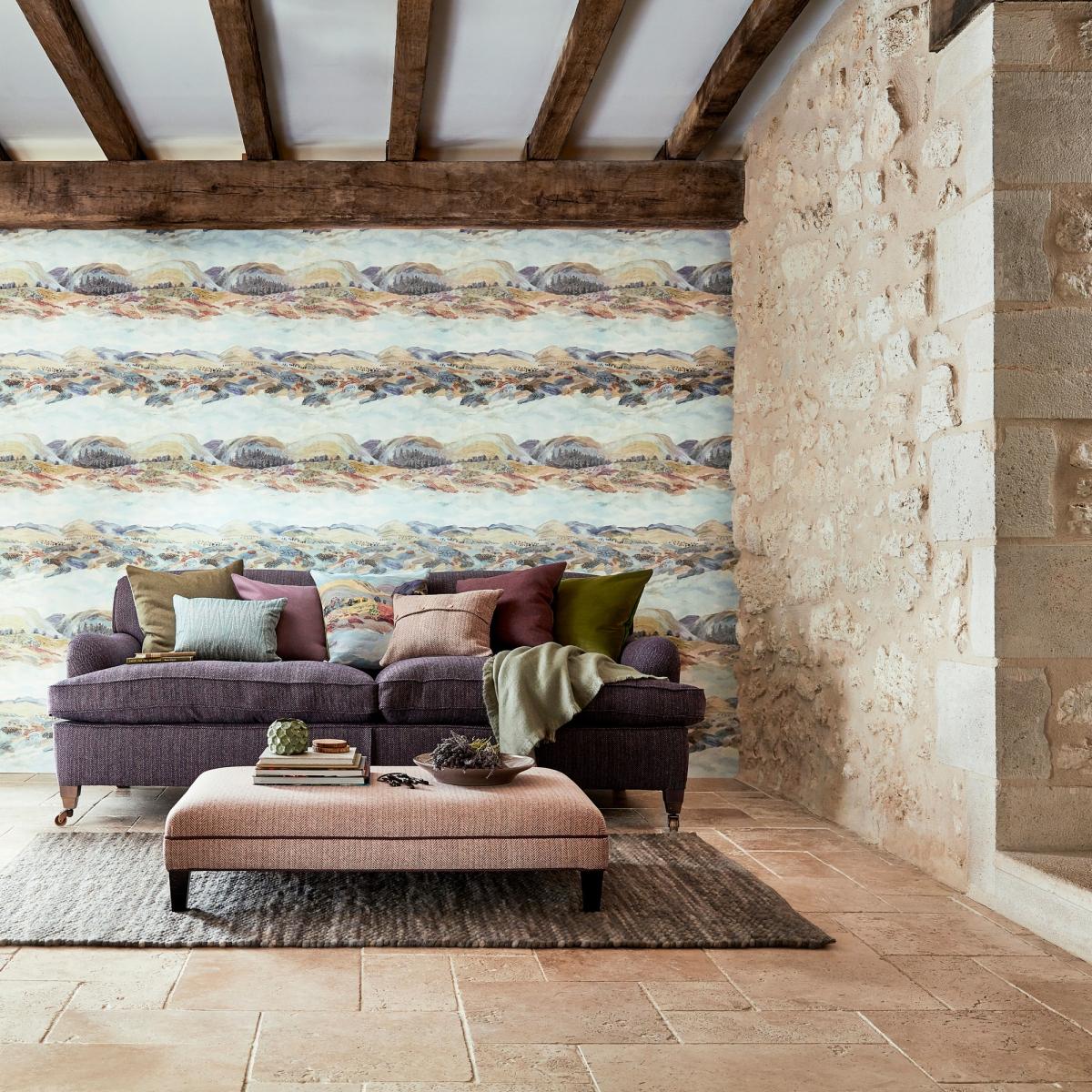 Elysian Wallpaper 216592 by Sanderson in Fig Purple&nbsp;Roll – image 2