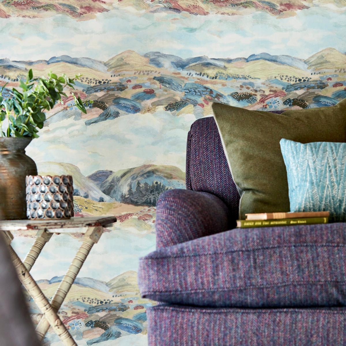 Elysian Wallpaper 216592 by Sanderson in Fig Purple&nbsp;Roll – image 4