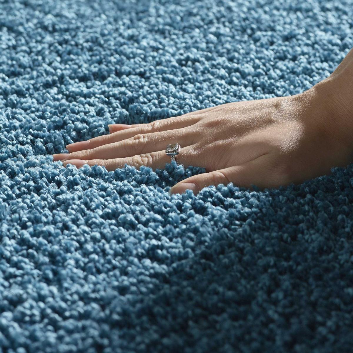 Buddy Bath Mat And Toilet WashableSet in Teal Blue 50x80cm – image 2