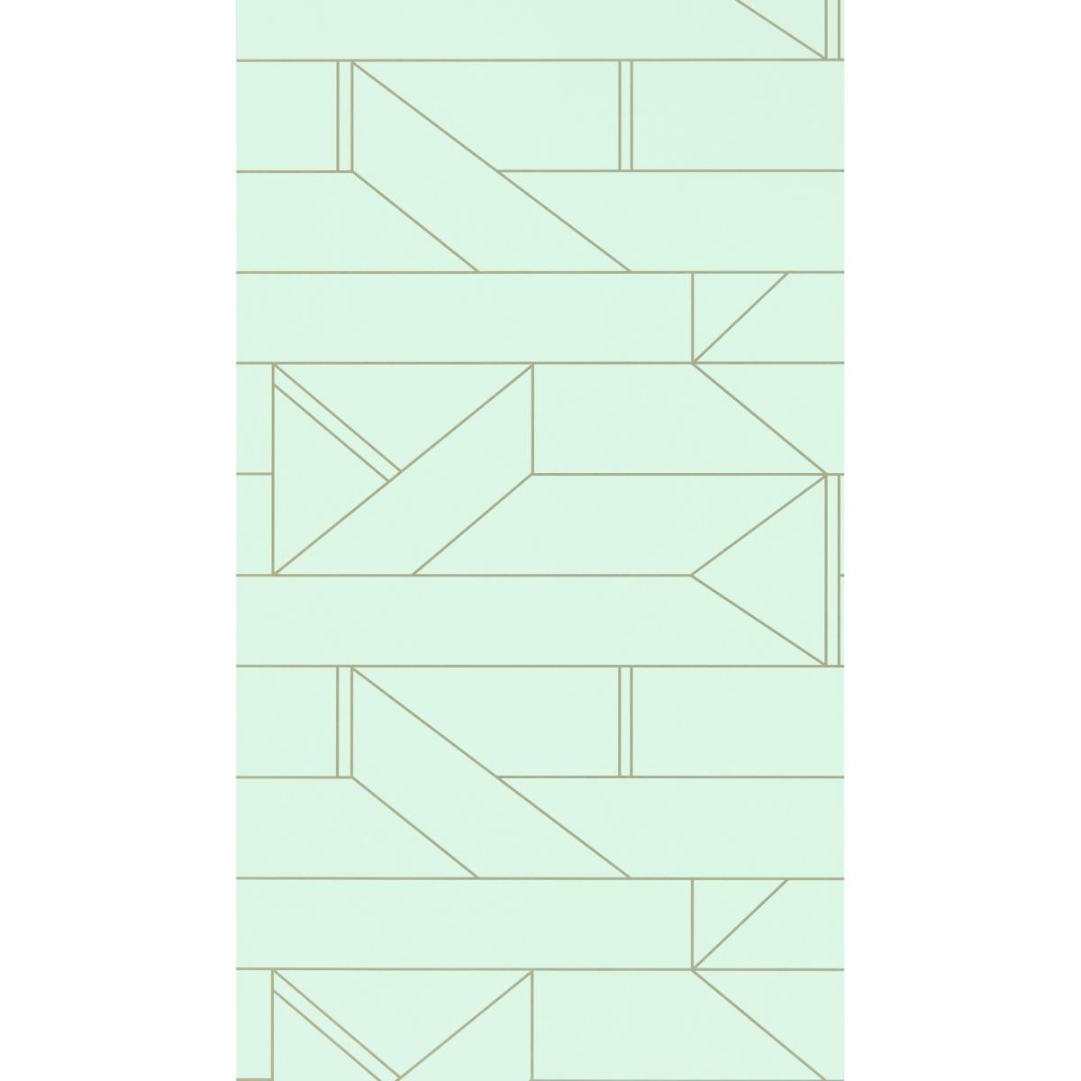 Barbican Geometric Wallpaper 112013 by Scion in Mint Green Roll – image 4