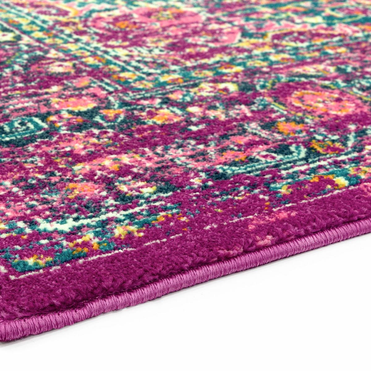 Colt CL04 Medallion TraditionalRugs in Fuchsia 200x290cm – image 5