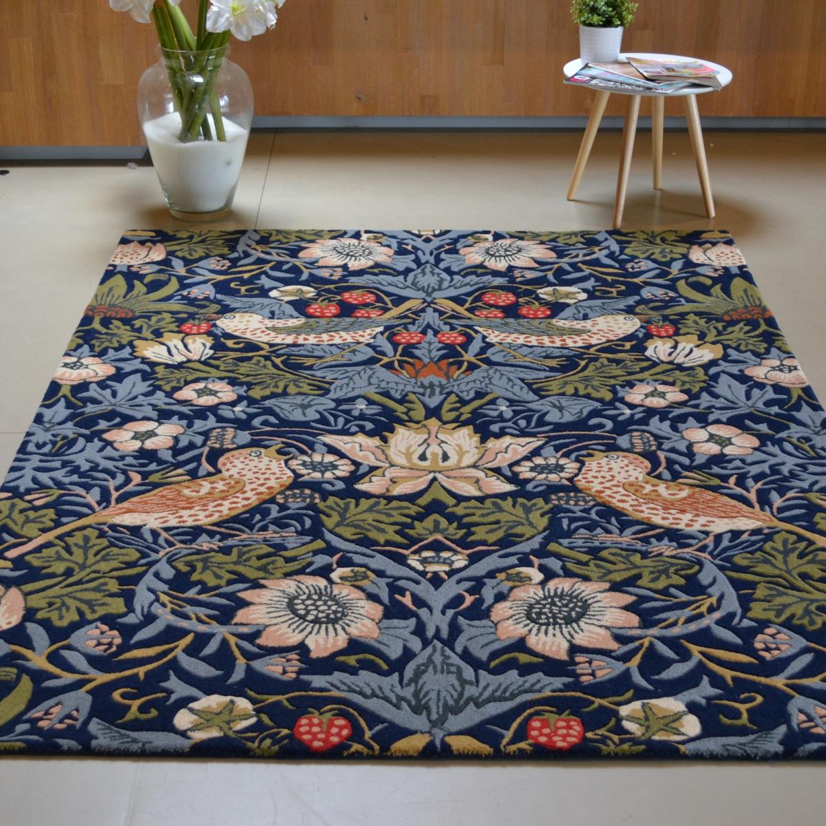 Strawberry Thief Rugs 027708 Indigo by William Morris – image 2