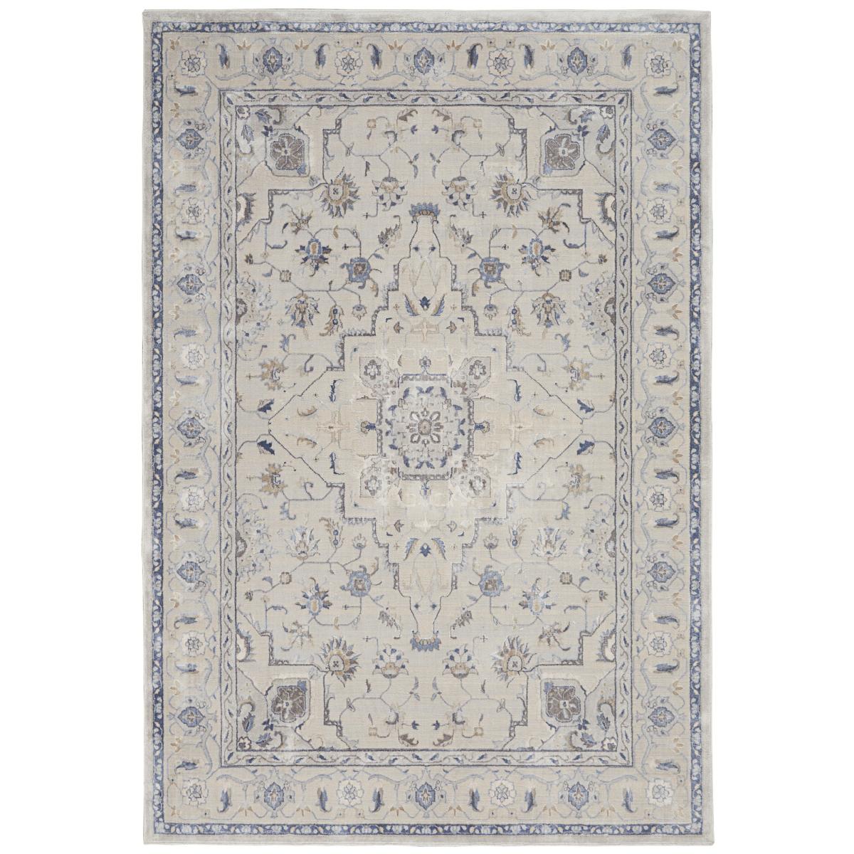 Silky Textures Rugs SLY08 by Nourison in Ivory Grey – image 2