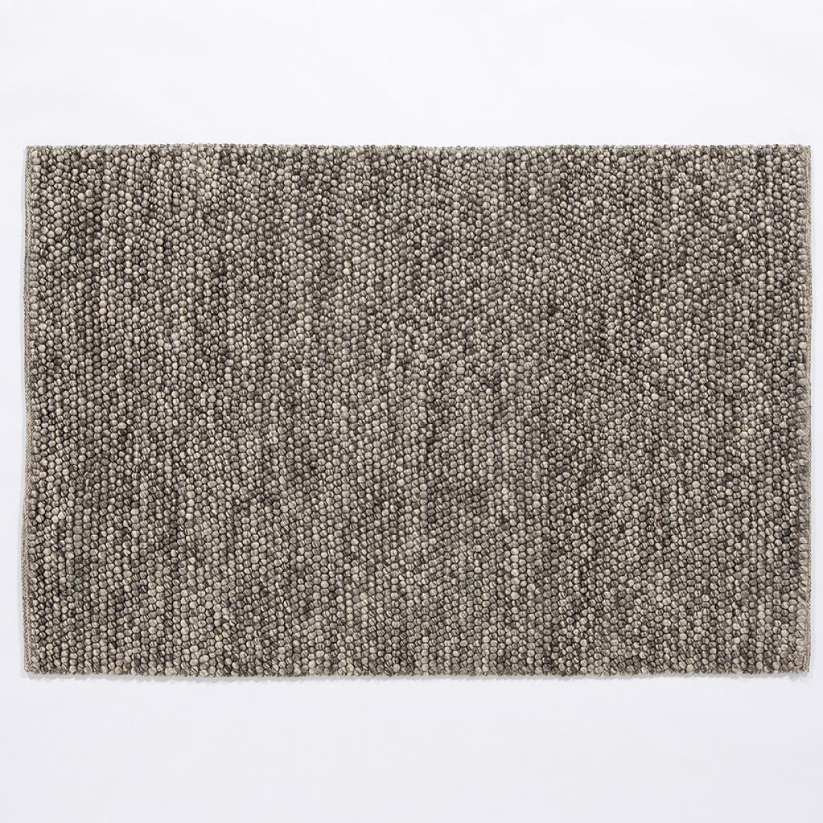 Delilah Mayfair Motted Pebble Wool Rugs in Grey Black 160x230cm – image 5