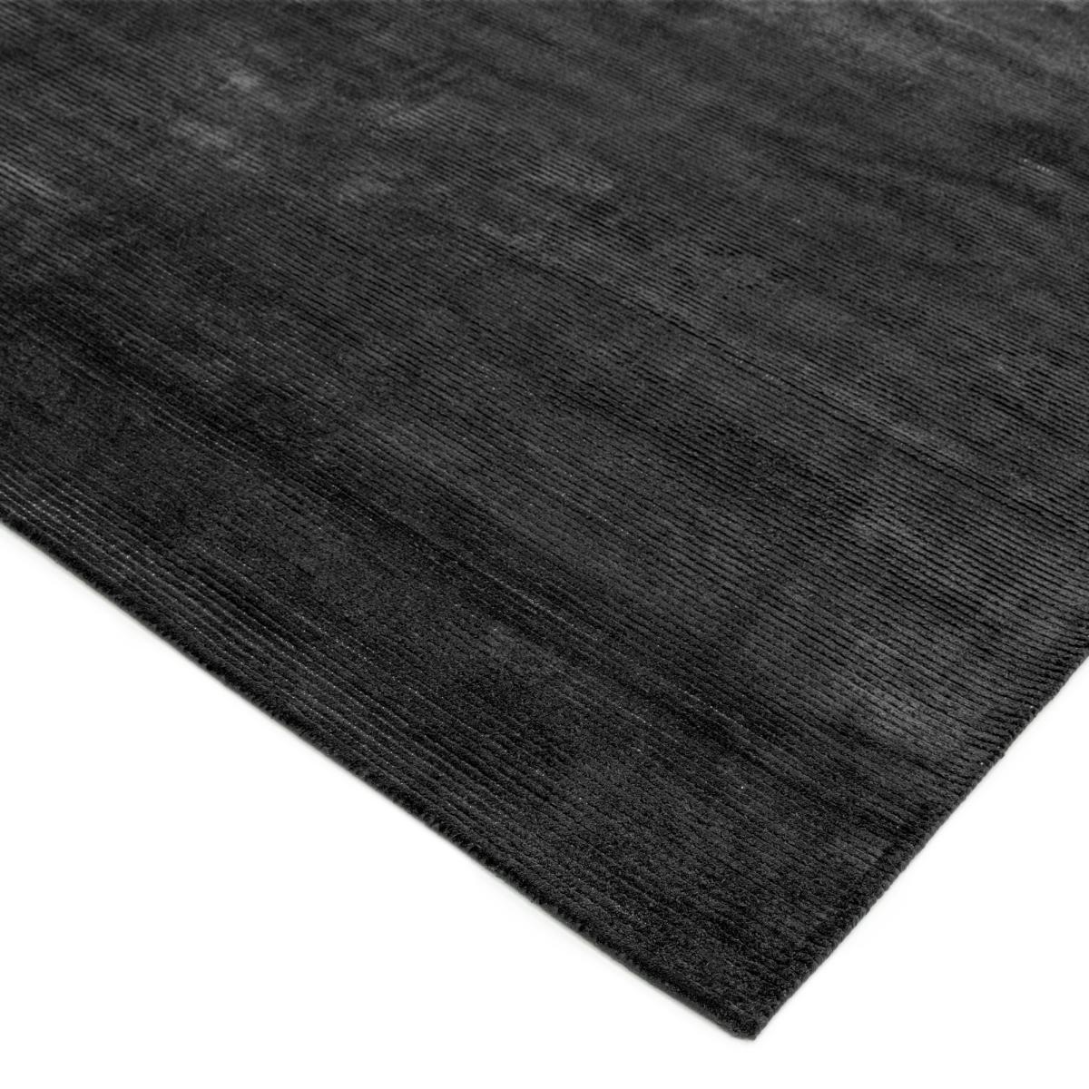 Reko Plain Vicose Rugs in Charcoal Grey&nbsp;200x300cm – image 2