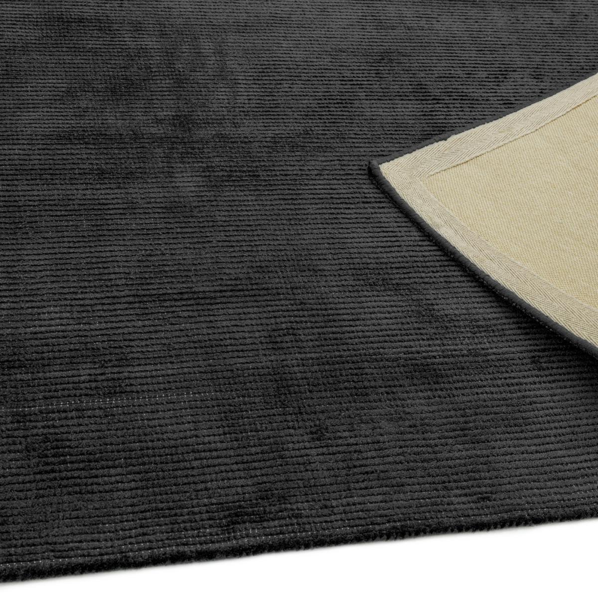 Reko Plain Vicose Rugs in Charcoal Grey&nbsp;200x300cm – image 3