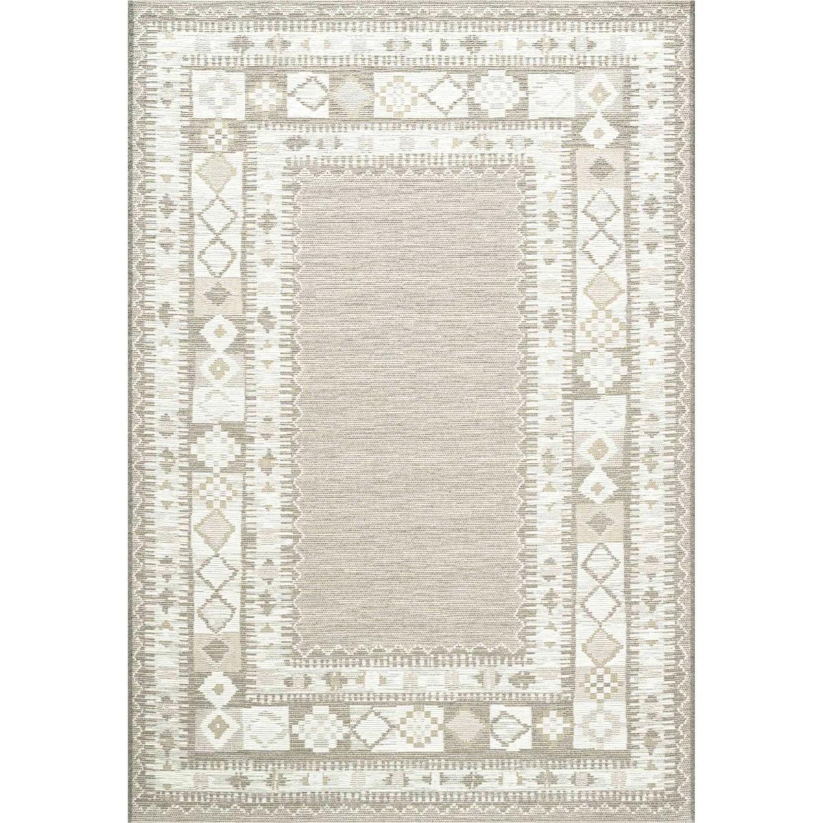 Cabana 84001 8001 Boho Flatweave Rug in Beige – image 1