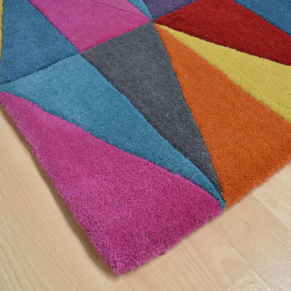 Funk Triangles Multi Coloured Hallway Runners 70x200cm – image 2
