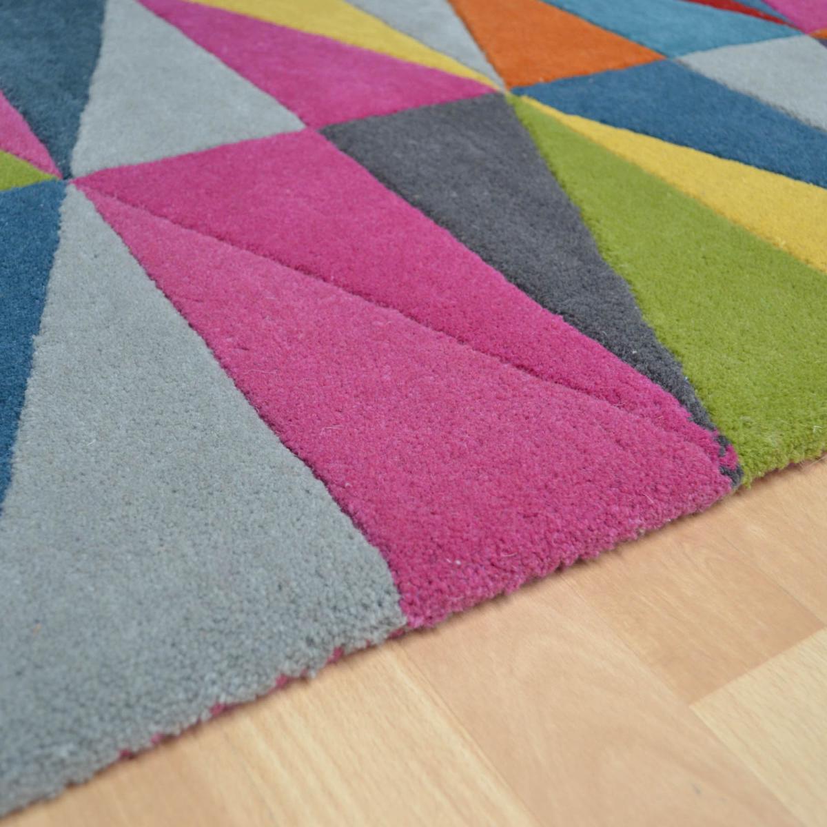 Funk Triangles Multi Coloured Hallway Runners 70x200cm – image 3