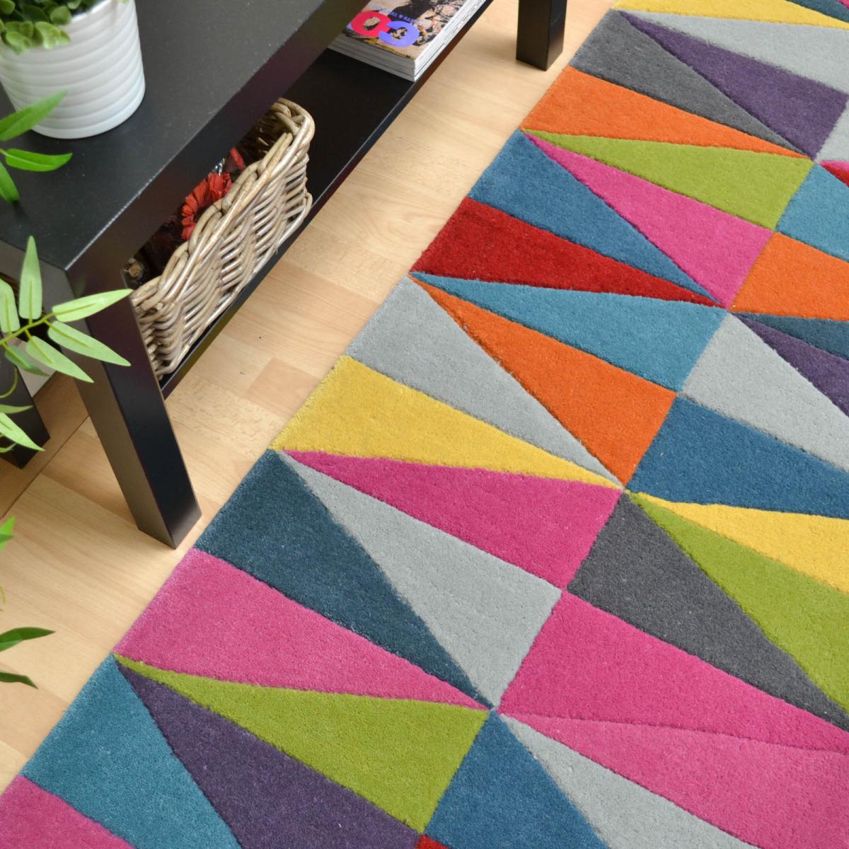 Funk Triangles Multi Coloured Hallway Runners 70x200cm – image 4