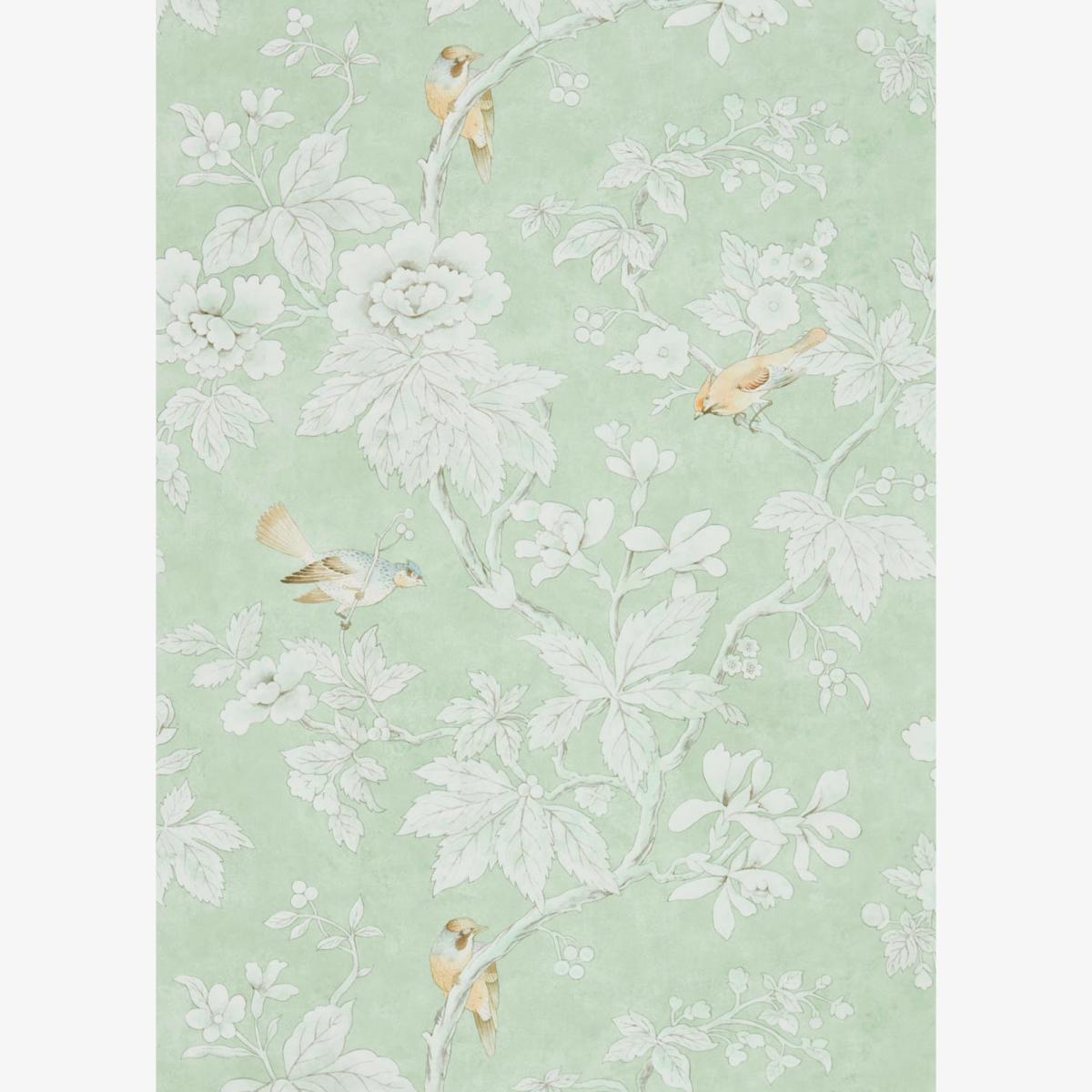 Chiswick Grove 216387 Wallpaper by Sanderson in Sage Green Roll